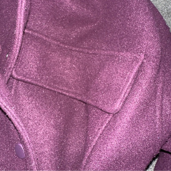 Forever 21 Purple Utility Jacket with Belt and Lapel Collar - Picture 5 of 7